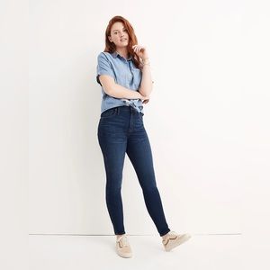 Madewell 10" High-Rise Skinny Jeans in Hayes Wash - size 28 - NWT